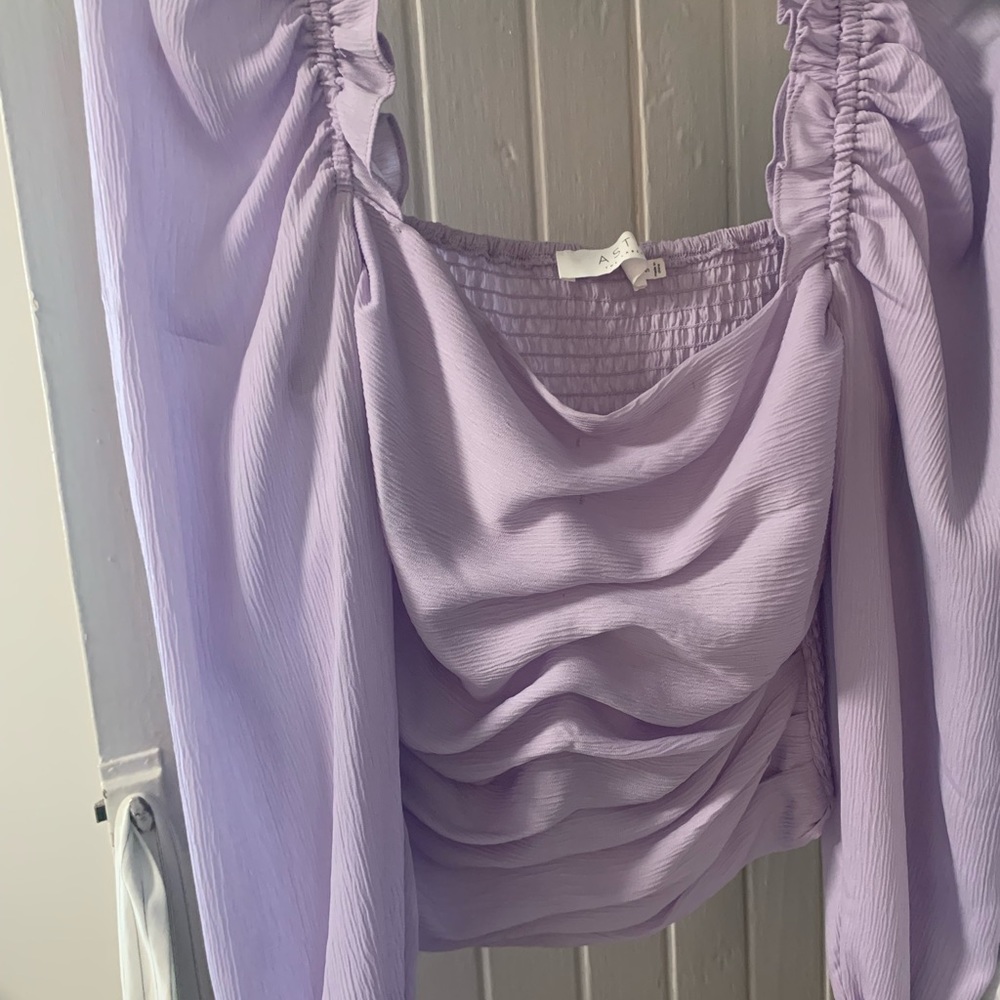 Purple top from Nordstrom, vey pretty and feminine